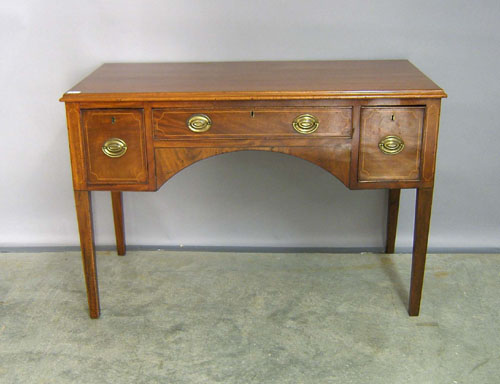 Appraisal: English mahogany desk h w