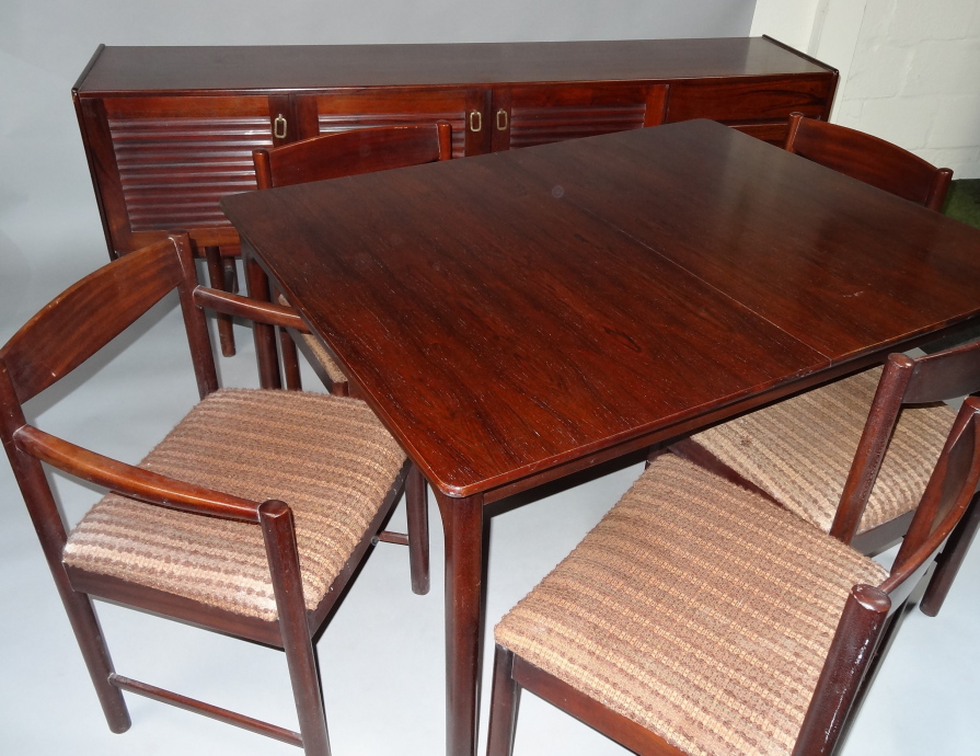 Appraisal: A mid thC A H McIntosh Co Ltd rosewood dining