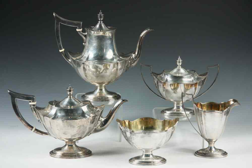 Appraisal: PC STERLING SILVER TEA SERVICE - Gorham Sterling Silver Tea