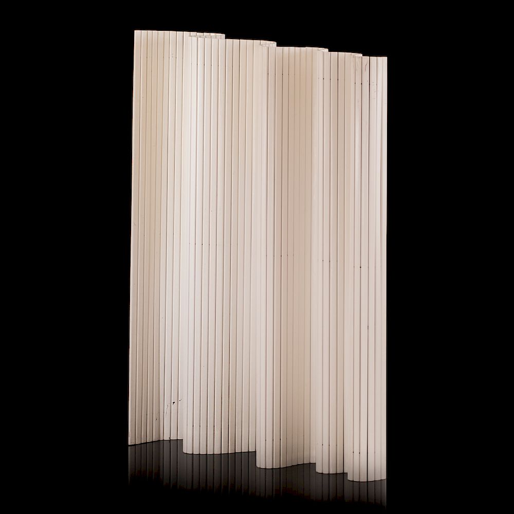 Appraisal: Alvar Aalto White painted room divider designed by Alvar Aalto