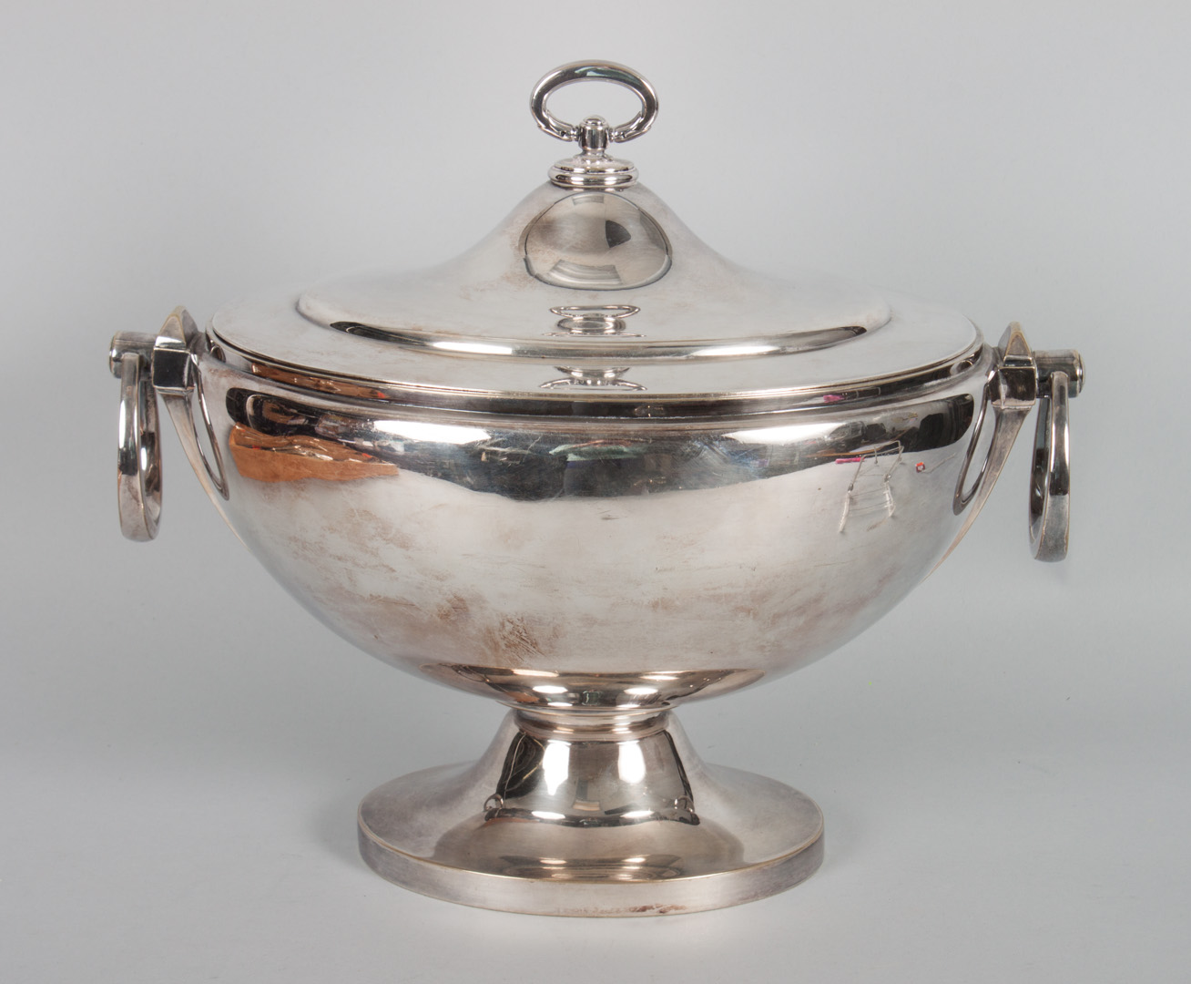 Appraisal: Gorham silver-plated urn-form soup tureen late th century marked Silver