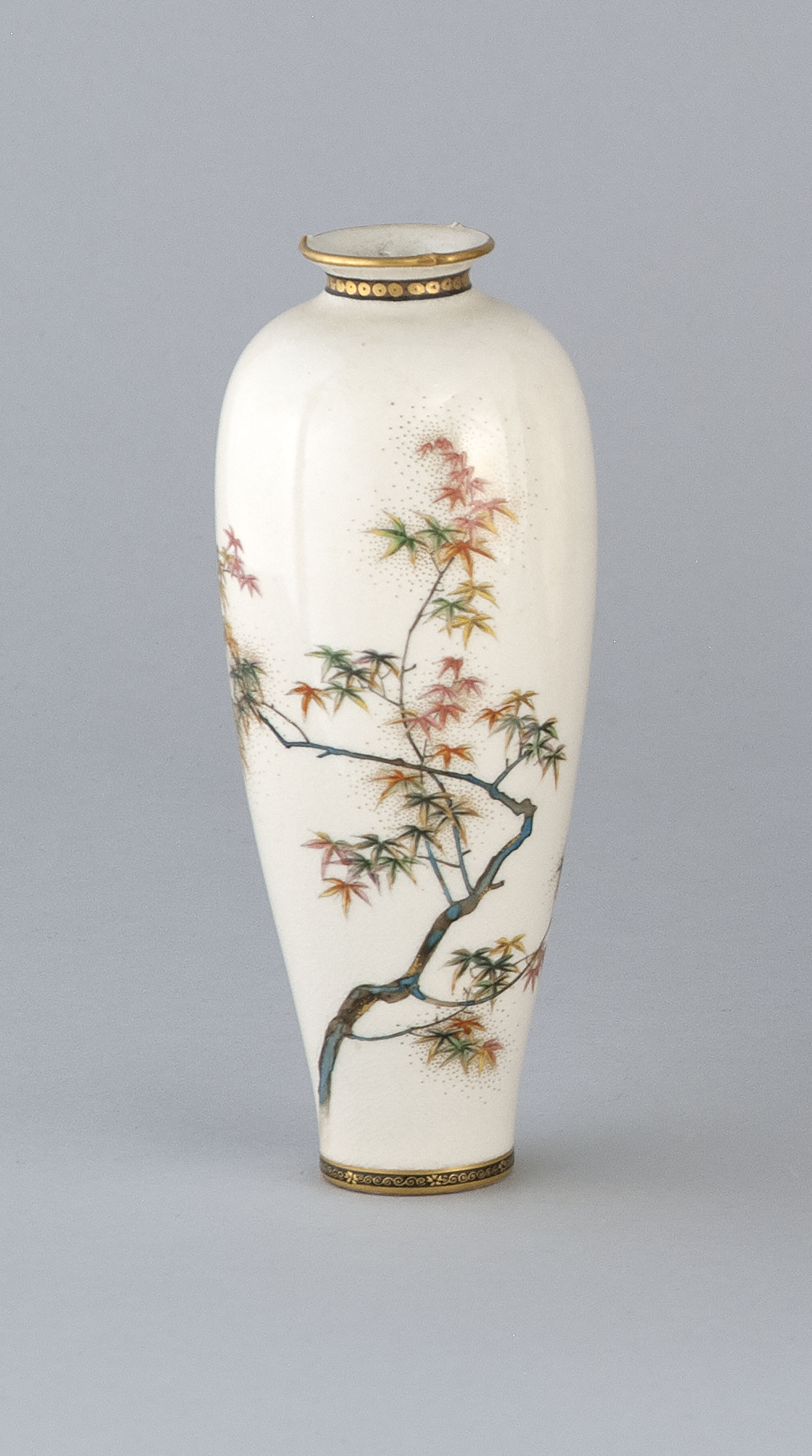 Appraisal: FINE SATSUMA POTTERY VASE Meiji PeriodBy Ryozan Depicting a colorful