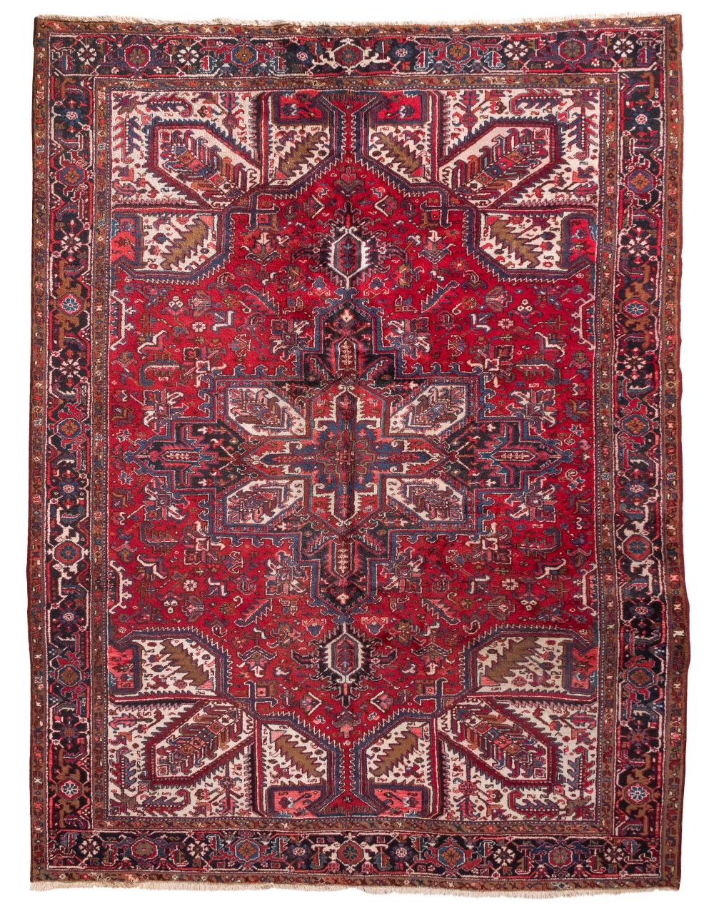 Appraisal: HERIZ RUG X SECOND HALF OF THE TH CENTURYHERIZ RUG