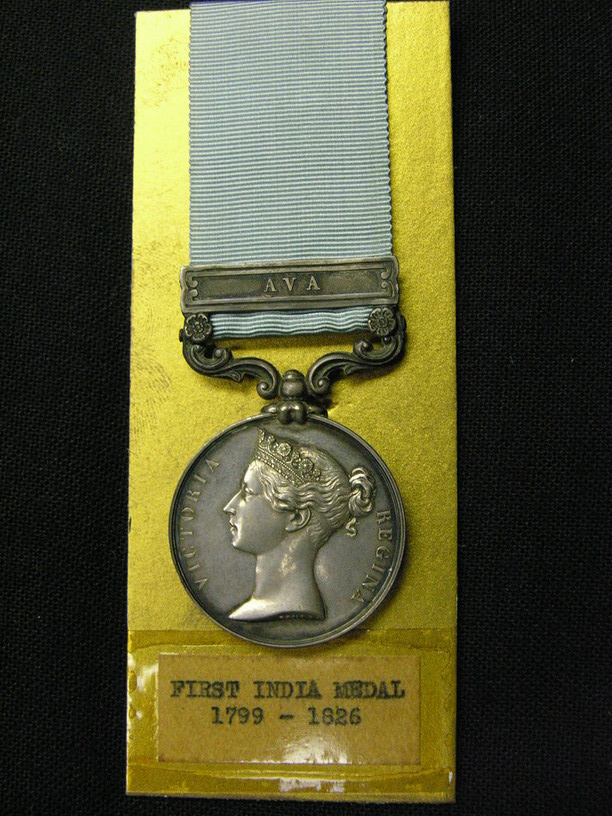 Appraisal: BRITISH MILITARY FIRST INDIA MEDAL - Unnamed Clasp Ava