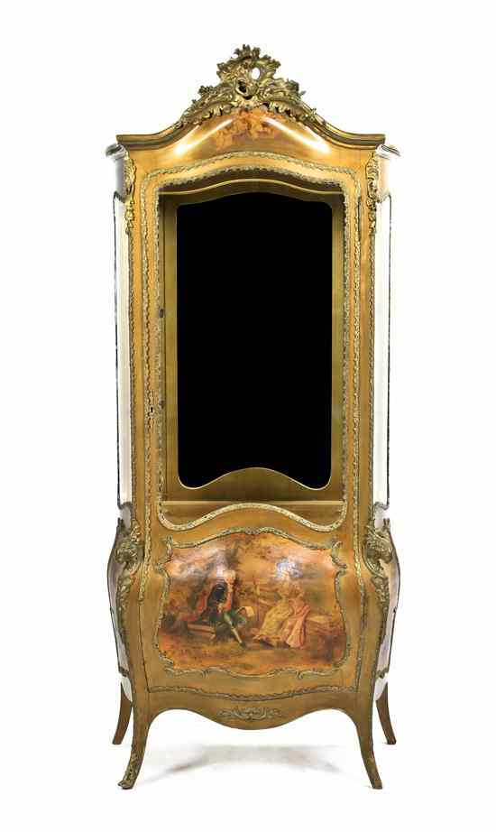 Appraisal: A Louis XV Style Gilt Bronze Mounted and Vernis Martin