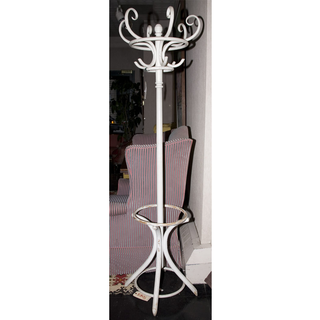 Appraisal: White Painted Coat Stand