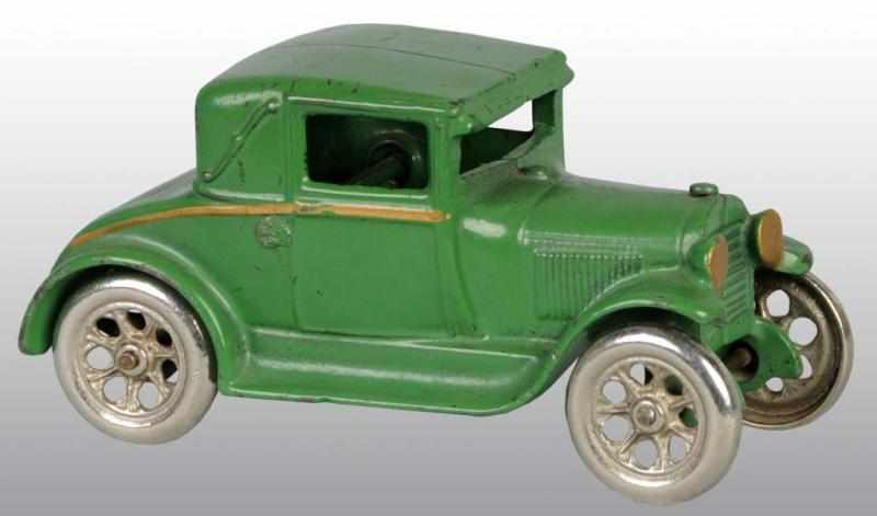 Appraisal: Cast Iron Arcade Coupe with Rumble Seat Toy Description American