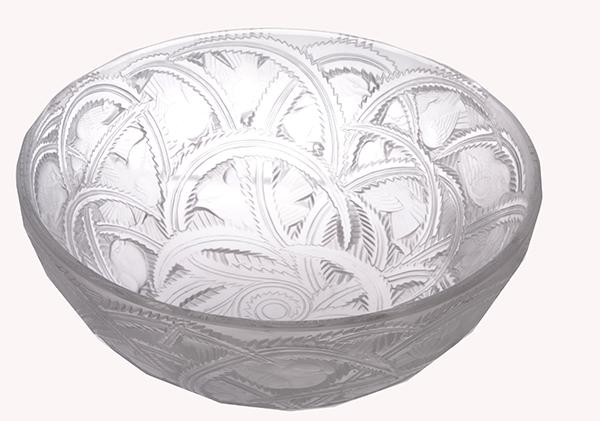 Appraisal: A RENE LALIQUE PINSONS PATTERN BOWLMODEL INTRODUCED