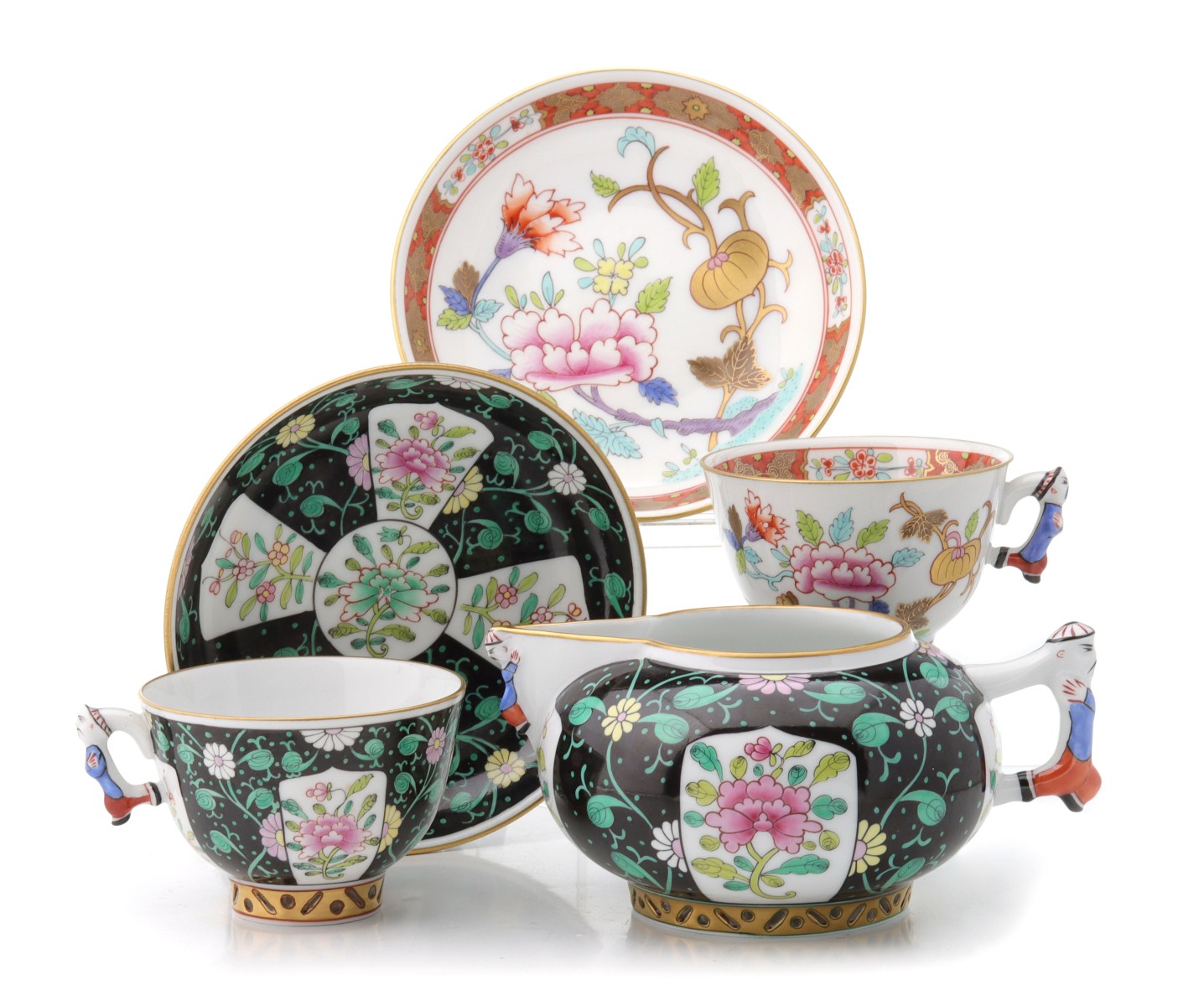 Appraisal: A COLLECTION OF HEREND CHINOISERIE CHINAFive pieces of Herend china