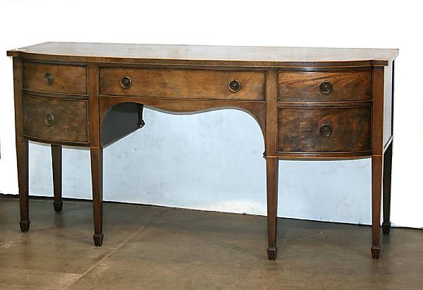 Appraisal: A George III style mahogany sideboard height in width ft