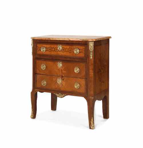 Appraisal: French marble top dresser late th c h w