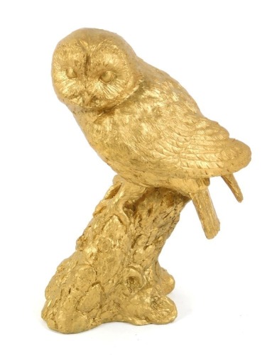 Appraisal: An Enesco studio gold figure of a Tawny Owl A