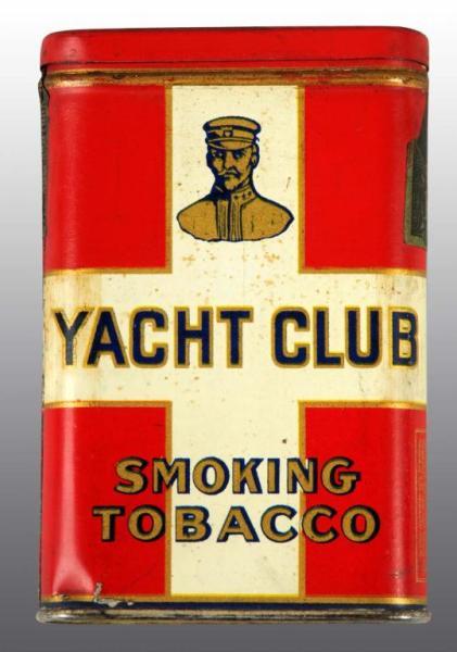 Appraisal: Yacht Club Vertical Pocket Tobacco Tin Description Desirable tin in