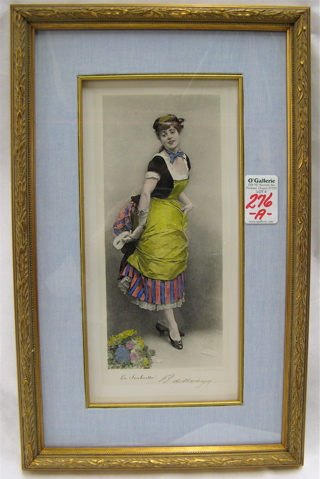 Appraisal: RAIMUNDO DE MADRAZO HAND COLORED ENGRAVING Spain - titled L