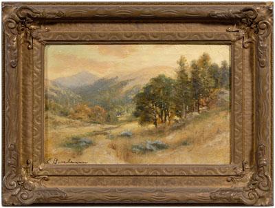 Appraisal: Ella Buchanan painting Los Angeles California - western landscape with