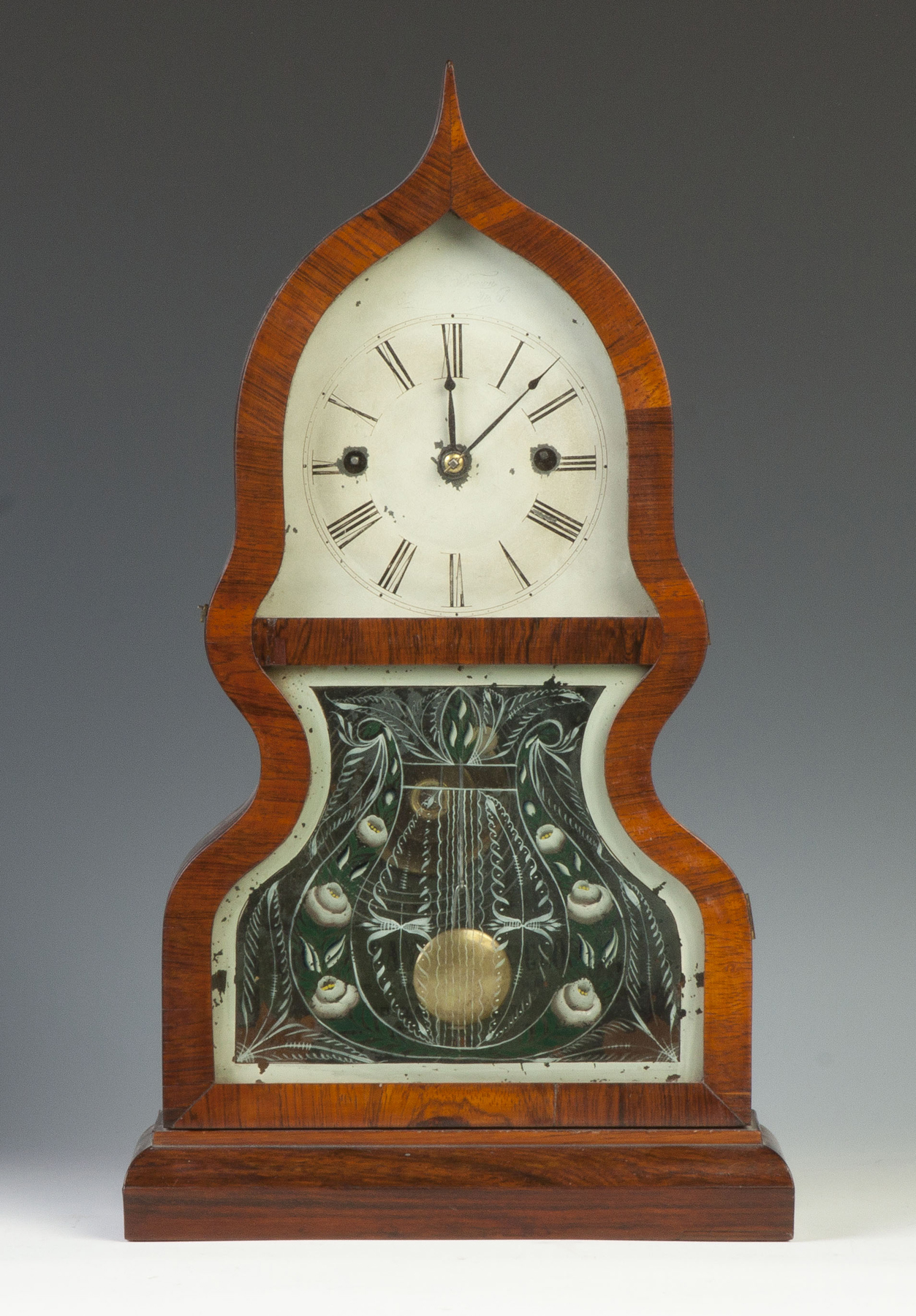 Appraisal: Fine Rare J C Brown Acorn Shelf Clock Rosewood case