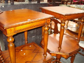 Appraisal: A pair of French style reproduction occasional tables