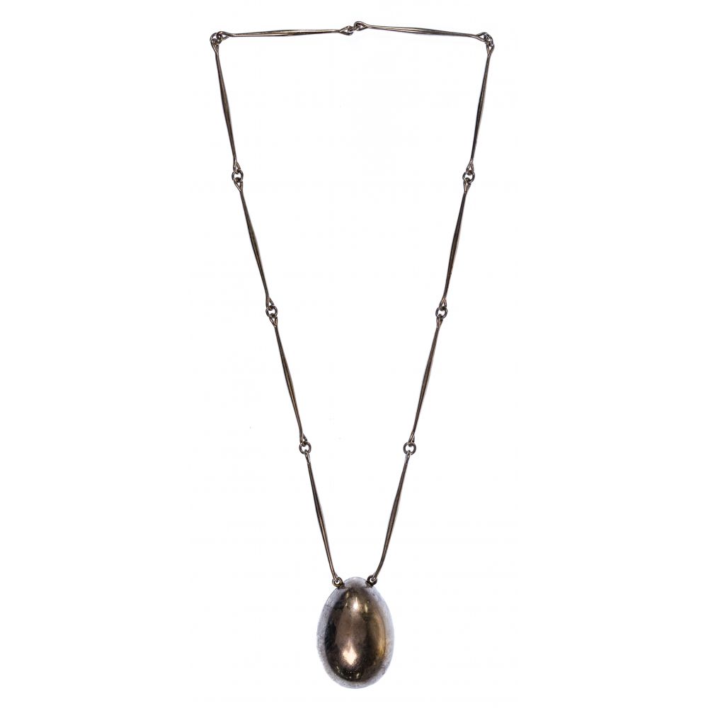 Appraisal: ASTRID FOG FOR GEORG JENSEN STERLING SILVER NECKLACE WITH PENDANTModel