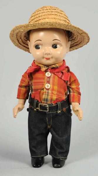 Appraisal: Plastic Buddy Lee Advertising Doll Marked Union Made Lee on