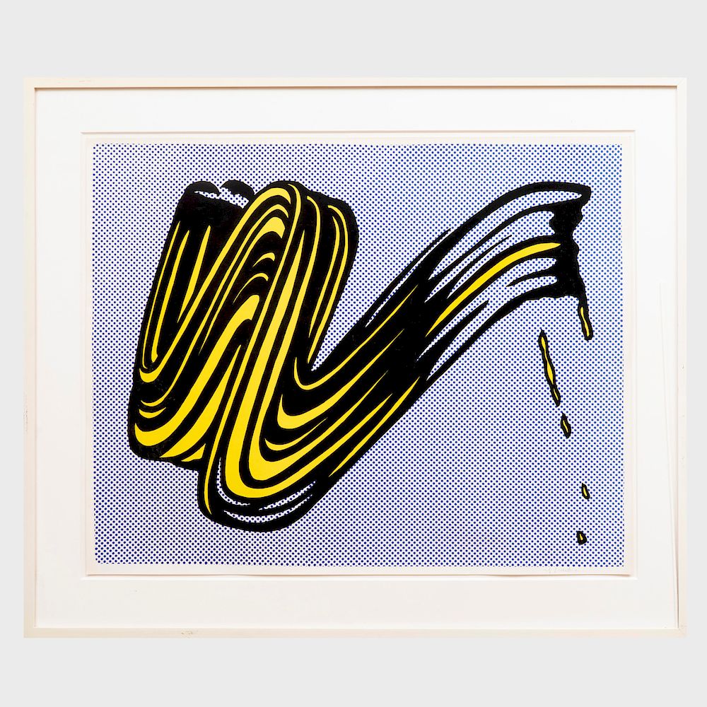 Appraisal: Roy Lichtenstein - Brushstroke Offset lithograph in colors on wove