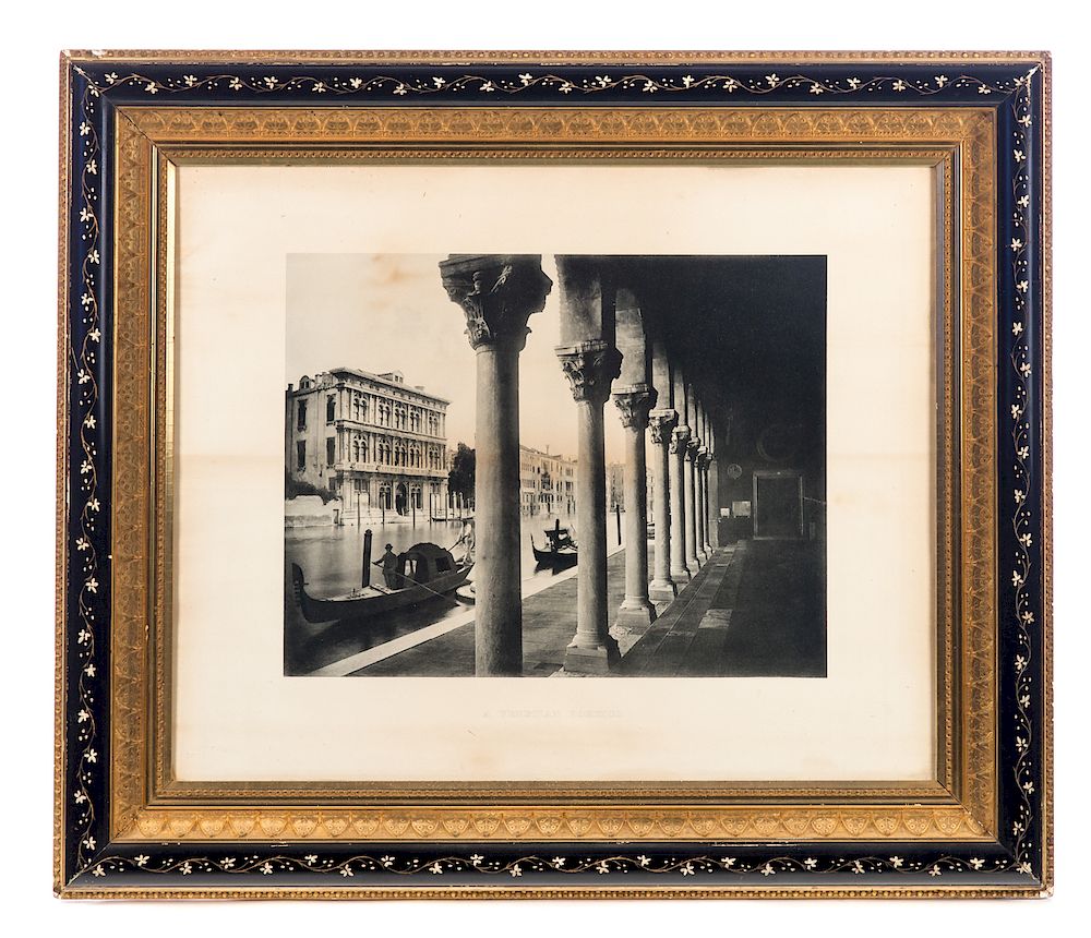 Appraisal: Victorian Photographic Print of a Venetian Portico Good condition with