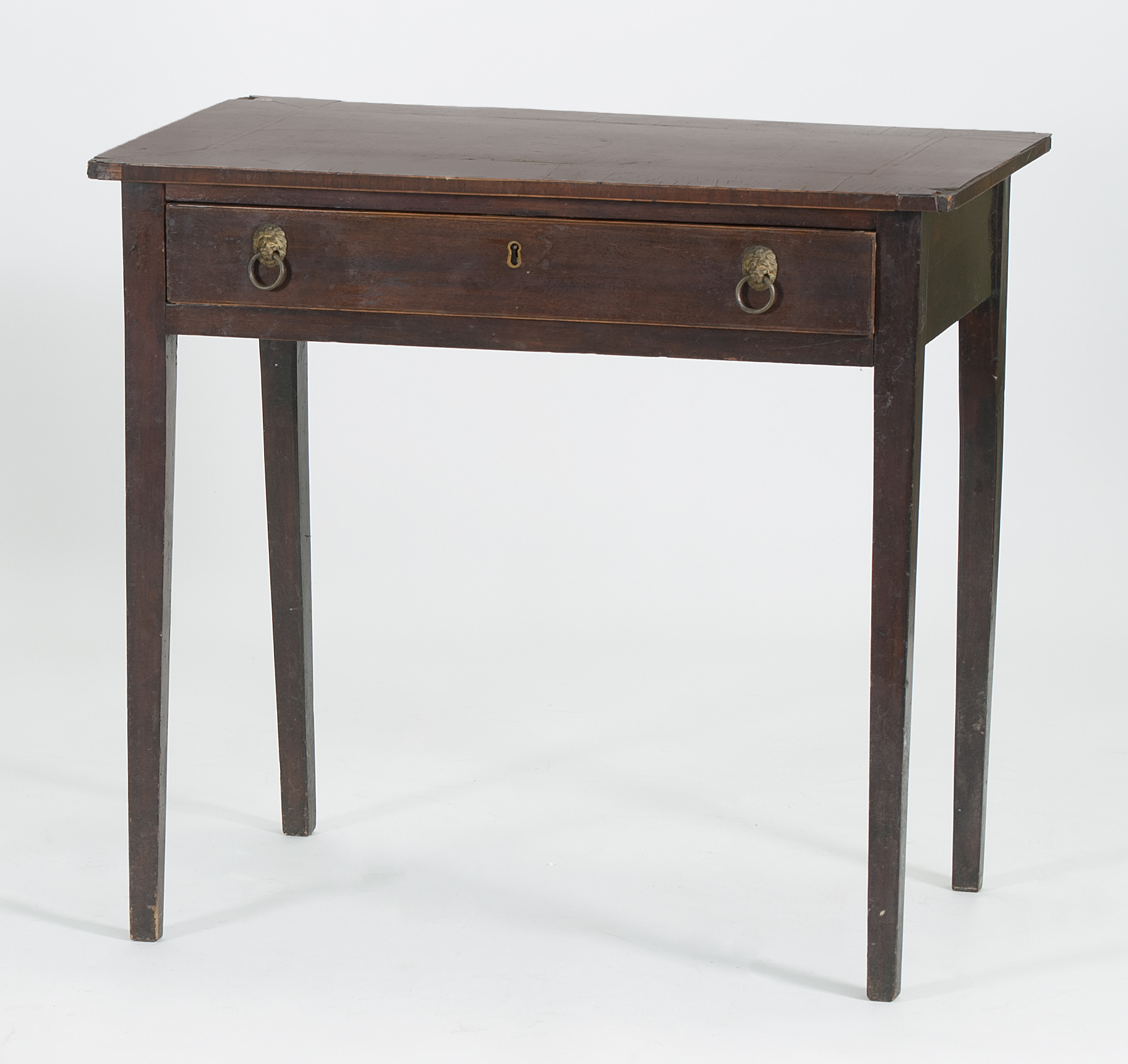 Appraisal: EARLY TH CENTURY ENGLISH DRESSING TABLE with mahogany frame and