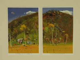 Appraisal: Australian Twentieth Century School Hawkesbury Hills I II acrylic on