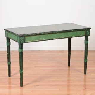 Appraisal: Louis XVI style paint decorated console table th c faux