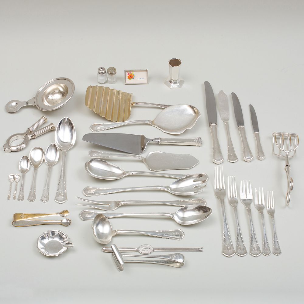 Appraisal: Posen Silver Part Flatware Service Posen Silver Part Flatware Service