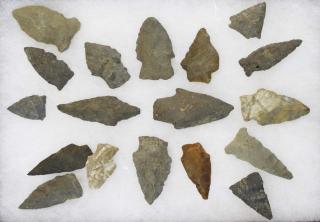 Appraisal: Duffel Flats Fonda NY Archaic arrowheads points- pcs length -