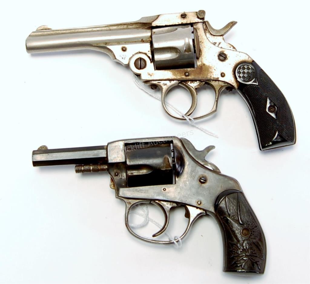 Appraisal: Two Double Action Revolvers- Iver Johnson American Bulldog-Blued Octagonal barrel