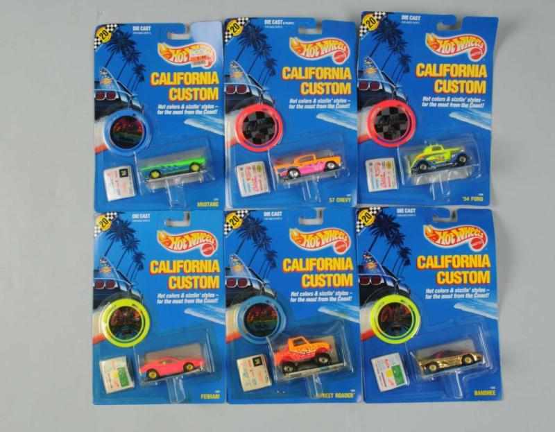 Appraisal: Lot of Mattel Hot Wheels California Customs Description All are