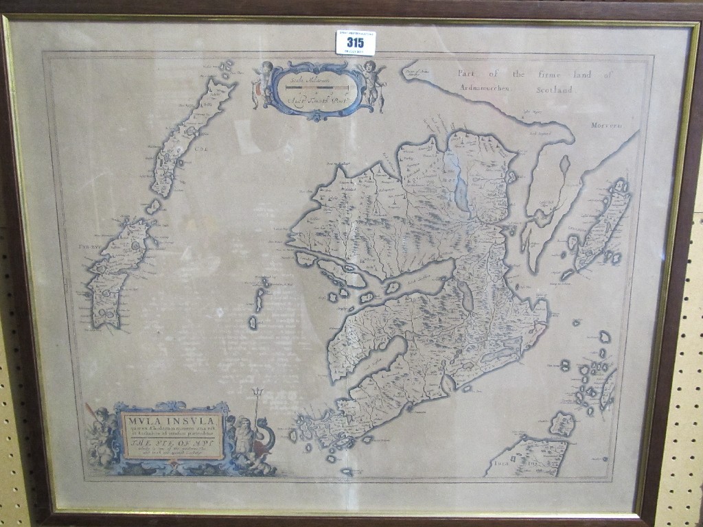 Appraisal: Lot comprising two framed maps one of Scotland