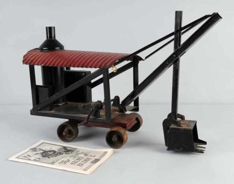 Appraisal: Pressed Steel Buddy L Steam Shovel Toy Description American Includes