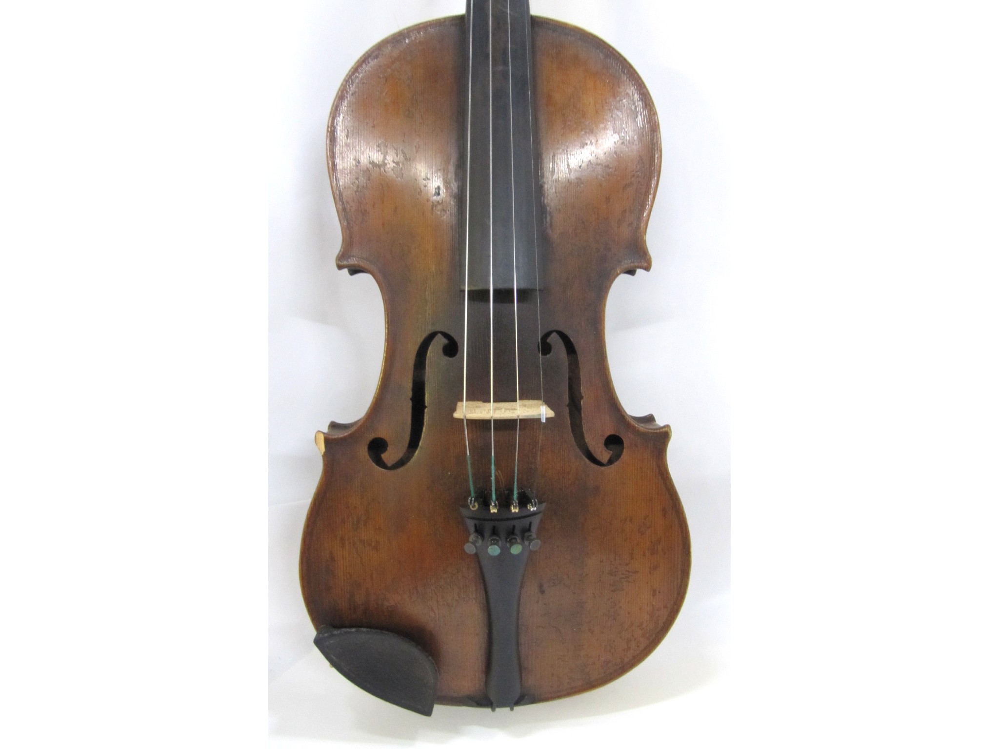 Appraisal: A violin labelled Ludovicus Ricozah with bow in case