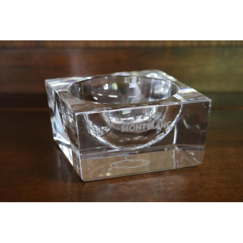 Appraisal: Mont Blanc bowl paperweight approx cm H x cm Sq