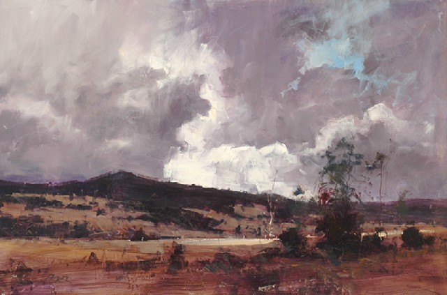 Appraisal: Herman Pekel born Stormy Landscape oil on board signed 'Pekel'