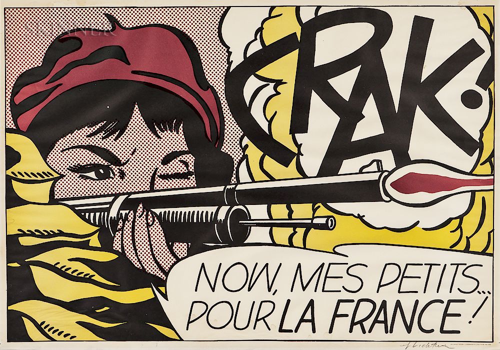 Appraisal: Roy Lichtenstein American - Crak Roy Lichtenstein American - Crak