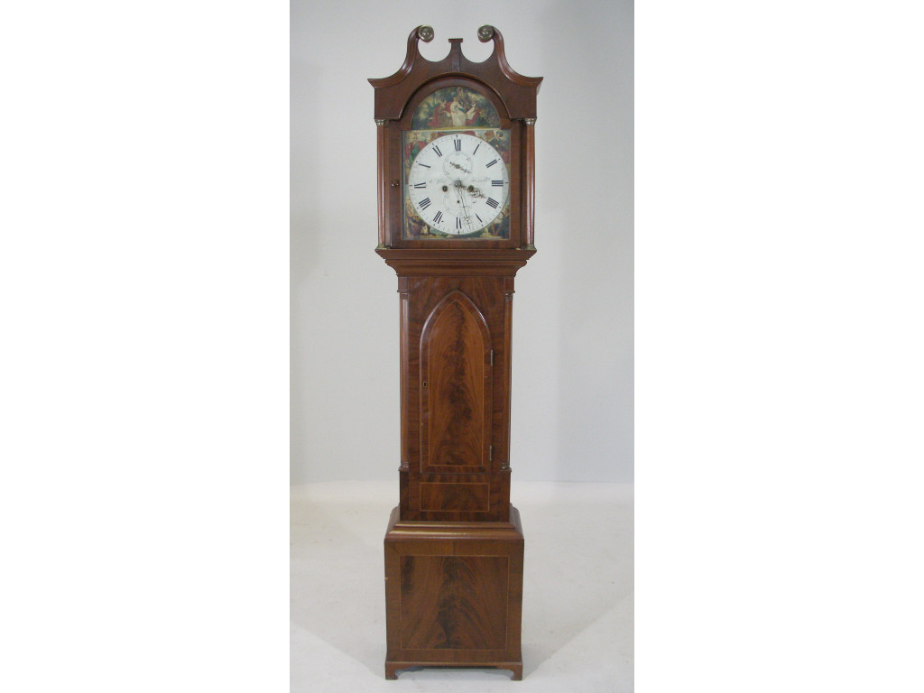 Appraisal: Antique Scottish Tall Case Clock c signed Jas Black Kirkakdy