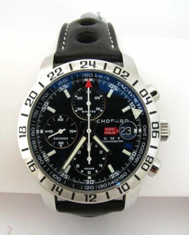 Appraisal: New Chopard Mille Miglia Chronograph watch with black dial in