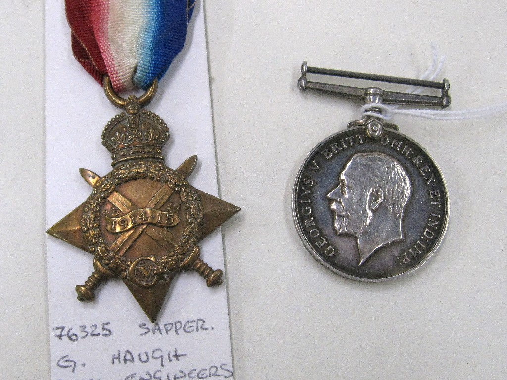 Appraisal: WWI war medal and - star to D M PTE