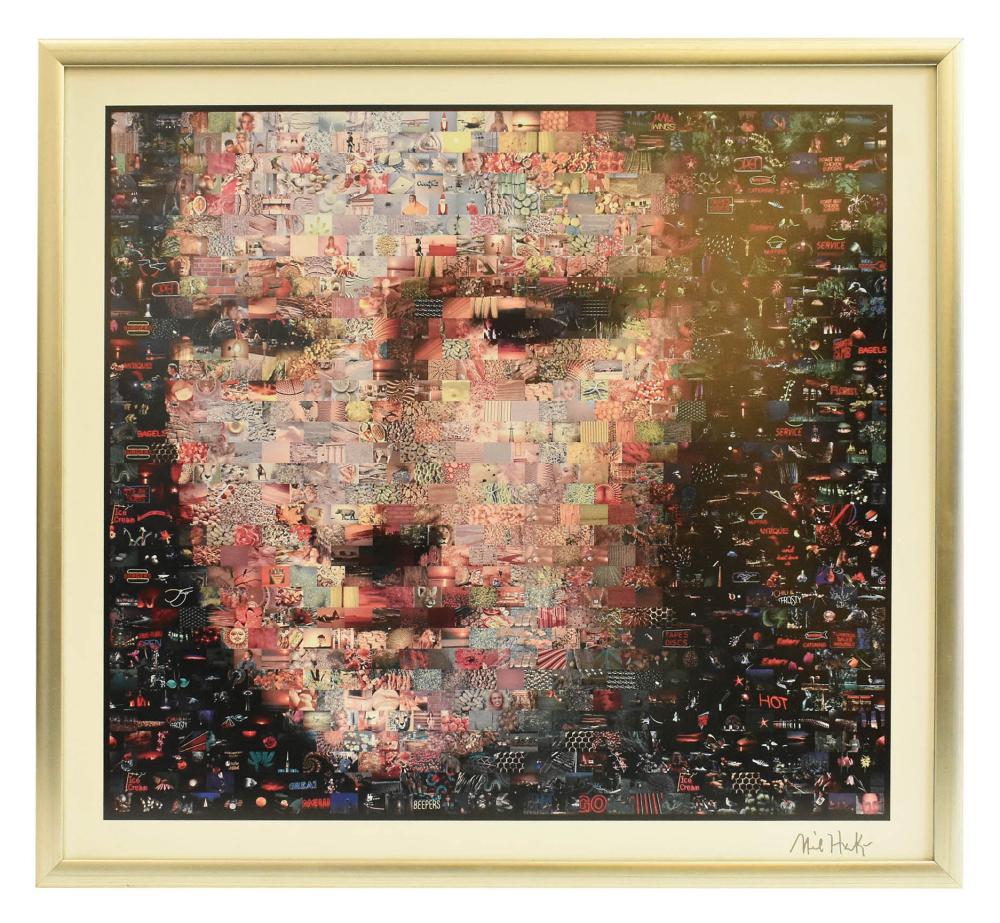 Appraisal: CONTEMPORARY COMPUTERIZED PRINTSigned indistinctly Neil H K The Mona Lisa