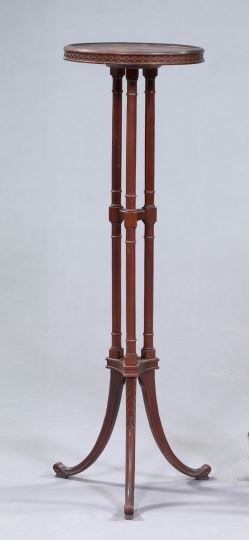 Appraisal: Regency-Style Mahogany Fern Stand the circular dished top with a