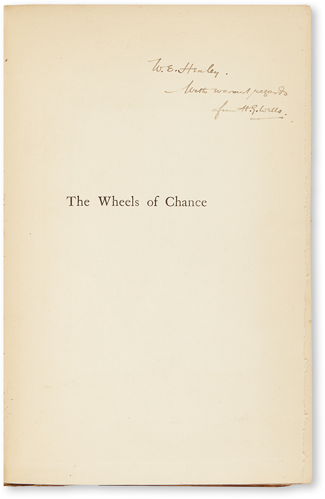 Appraisal: WELLS H G Group of Signed First Editions Comprising The