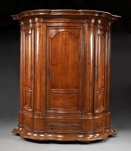 Appraisal: An imposing R gence cherry triple armoire first quarter th