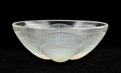 Appraisal: A Lalique Opalescent Coquilles Bowl Molded on the underside with