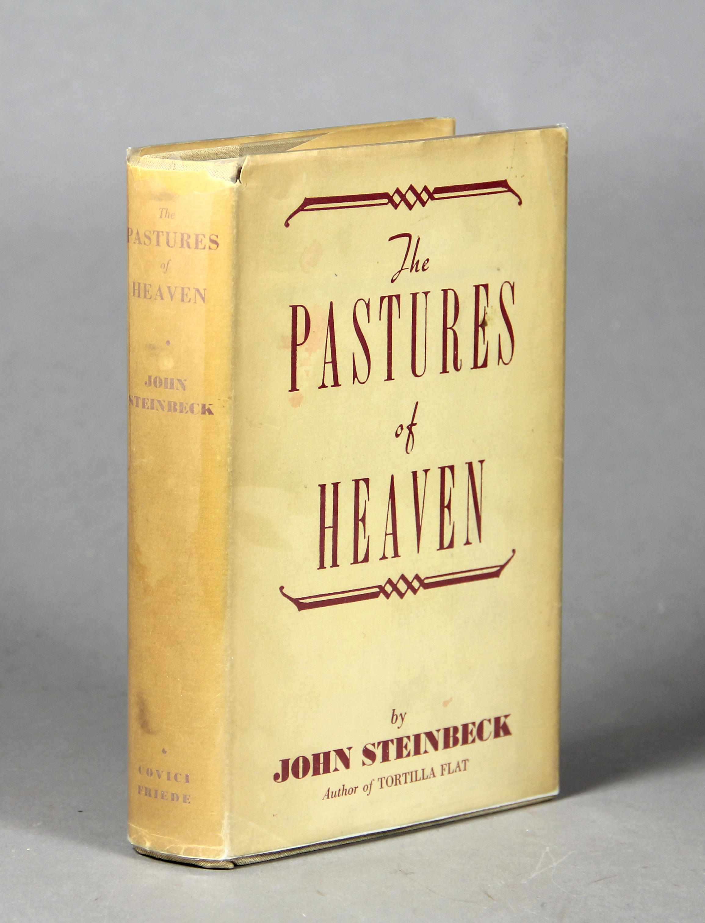 Appraisal: STEINBECK JOHN - The Pastures of Heaven New York Covivi-Friede