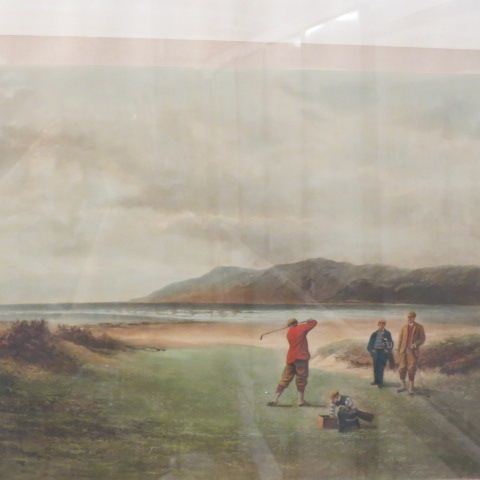 Appraisal: Golf Engraving The Dunes after a painting by Douglas Adams