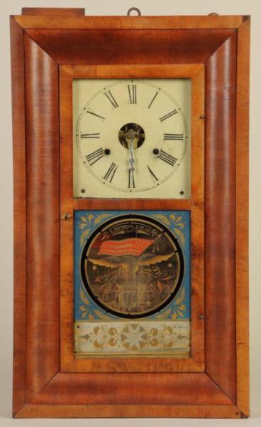 Appraisal: New Haven Connecticut Ogee Shelf Clock by Jerome Description Circa