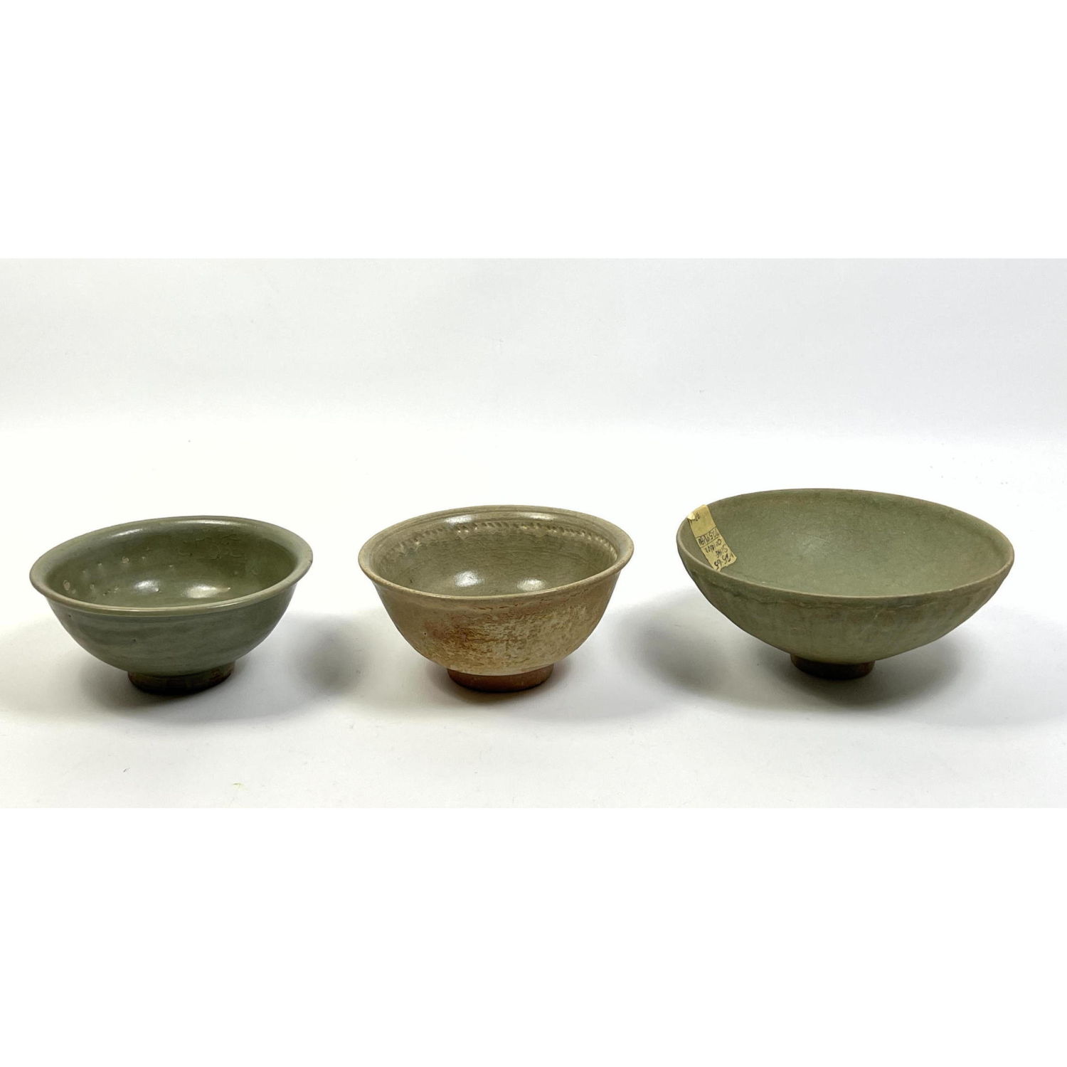 Appraisal: pcs Chinese Celadon Bowls Sung Celadon Sawang Kalok H x